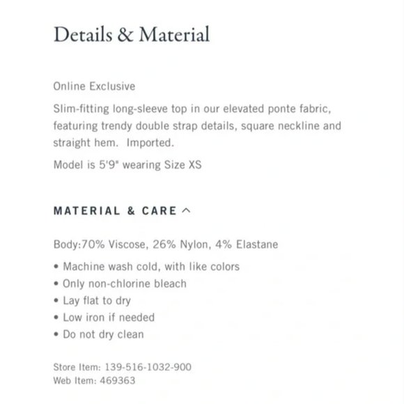 Abercrombie Strappy Ponte Top Black S - Picture 6 of 6